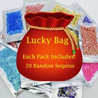 lucky bag mystery boxes 20pcs different random sequins gems for handmade card shaker elements diy scrapbooking paper craft