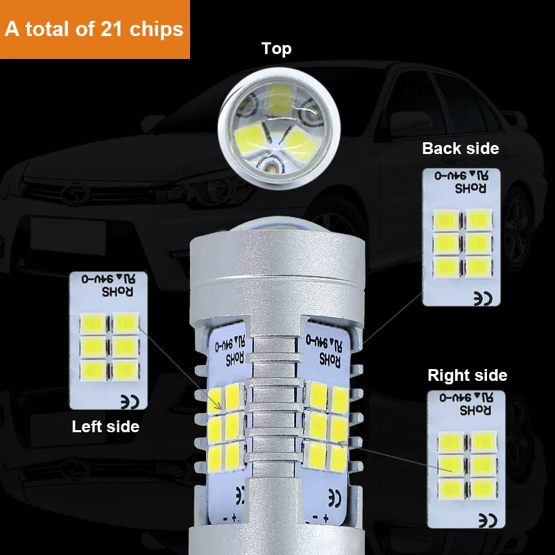 Светодиодные лампы 1157 LED P21/5W BAY15d для 13-17 Accord Sedan дневные ходовые огни/указатели