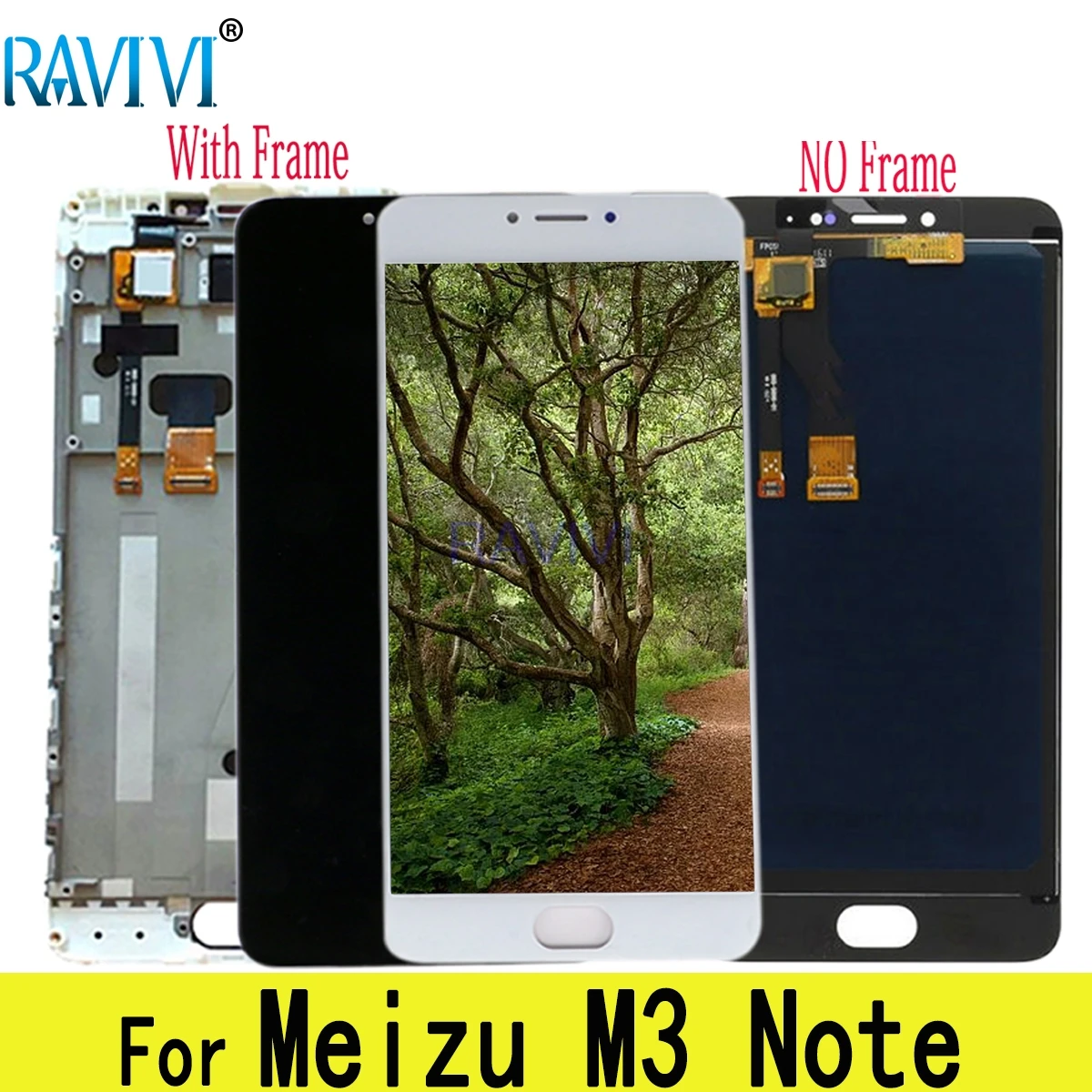 

5.5" L681H M681H LCD For MEIZU M3 Note LCD Display Touch Screen Digitizer Assembly Replacement with Frame For MEIZU M3Note