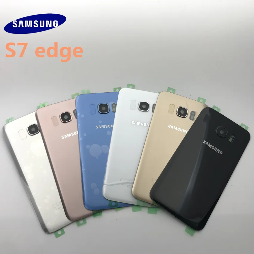 Оригинальная Задняя стеклянная крышка Samsung Galaxy s7 edge G935 задняя батарейного отсека