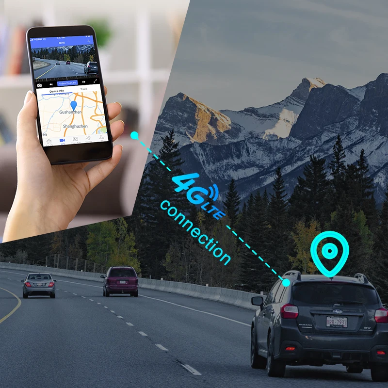 4G hidden dash camera GPS tracking Support Live Remote Monitoring with two video recording FHD1080P WiFi hotspot | Автомобили и