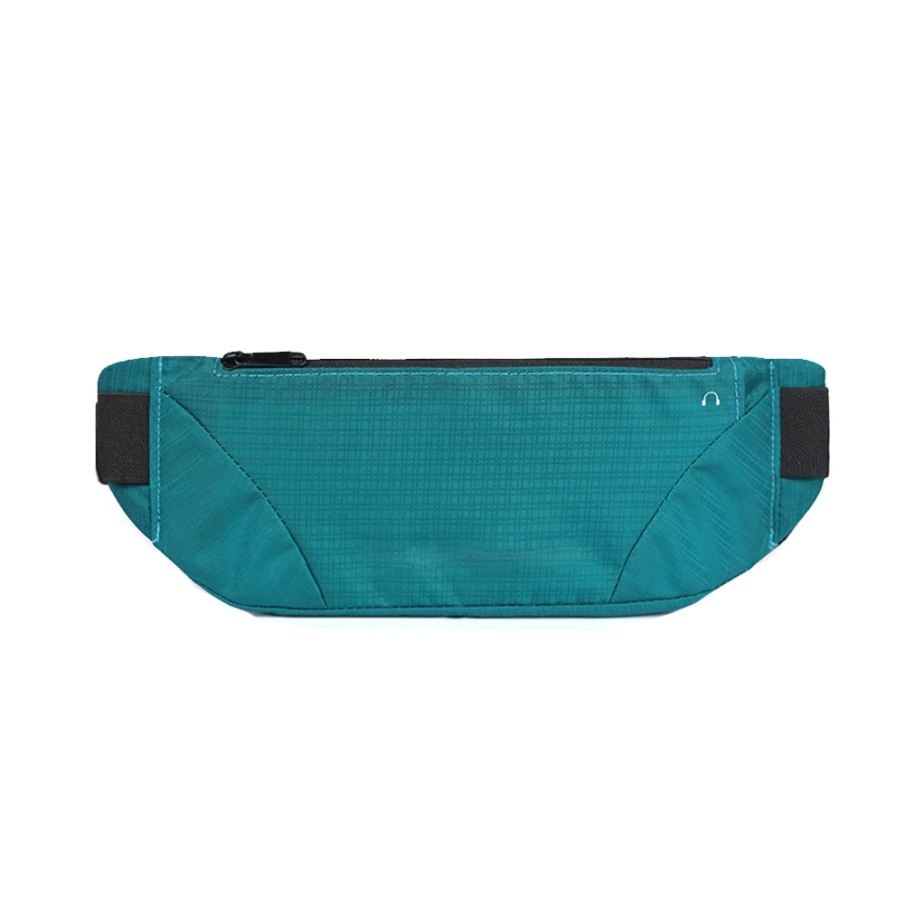 

Men Women Zipper Running Outdoor Sports Solid Waterproof Earphone Hole Camping Fashion Close-fitting Casual Waist Pack Portable