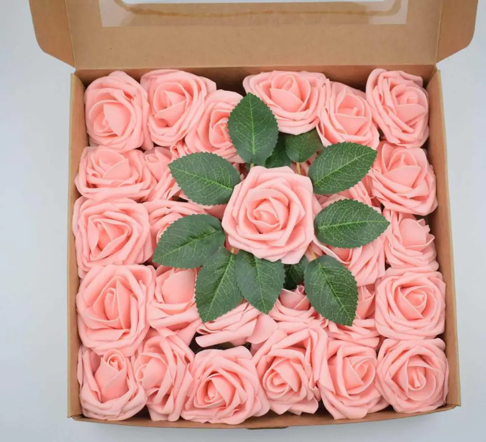 50 шт. искусственные розы из пенополиэтилена 8 см|Искусственные и сухие цветы| |