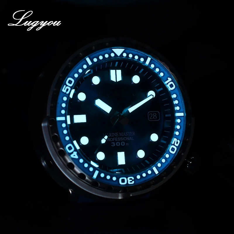 Lugyou San Martin Новинка Tuna SBBN015 автоматические мужские часы для дайвинга из
