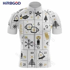 Футболка HIRBGOD мужская с коротким рукавом, дышащая одежда для велоспорта, одежда для рождества, с принтом иллюстрации, лето 2022