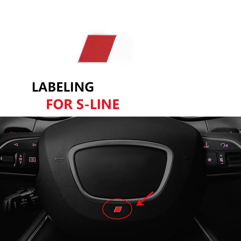 Автомобильный руль стикеры Автомобильная наклейка для внутреннего интерьера Audi