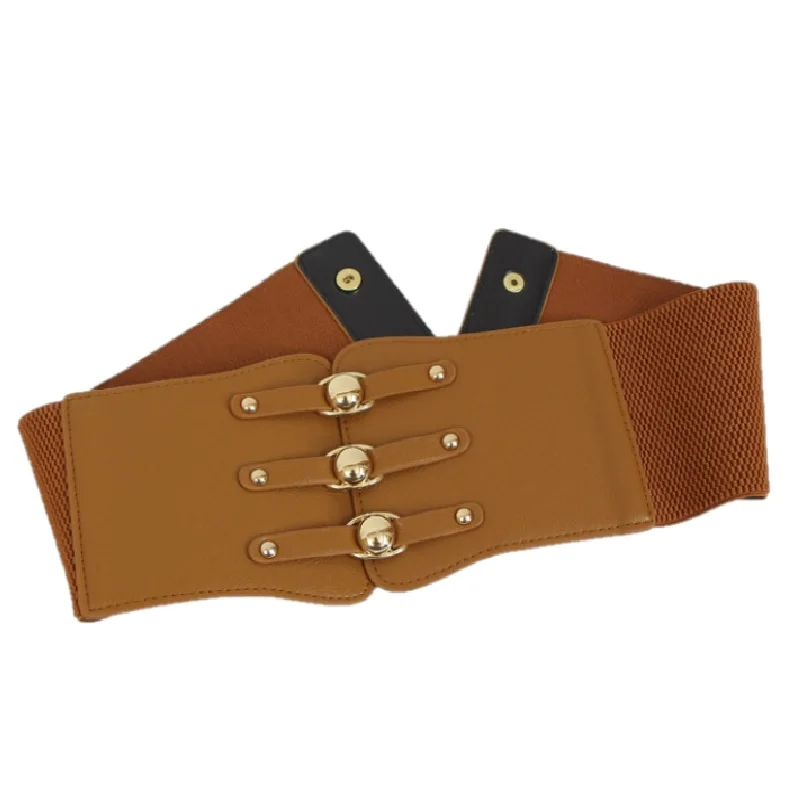 

Super Wide Waist Belt for Women PU Leather Slimming Body Ladies Dress Belt Elastic White Black Corset Belt Female Waistband