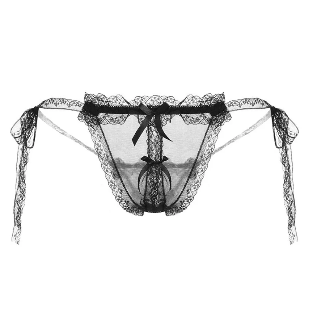 

Adjustable Sexy Lingerie Women's Panties Strappy Lace Thong G-String Open Crotch Underwear Briefs Temptation Sous Vetement Femme