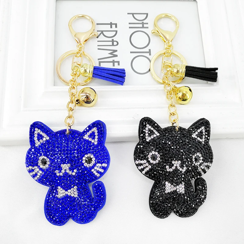 Креативная мультяшная Корейская версия бархатного мигающего кота брелок