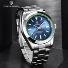 Мужские механические часы из нержавеющей стали BENYAR, повседневные светящиеся часы с автоматической подсветкой, водонепроницаемые до 50 м, 2021