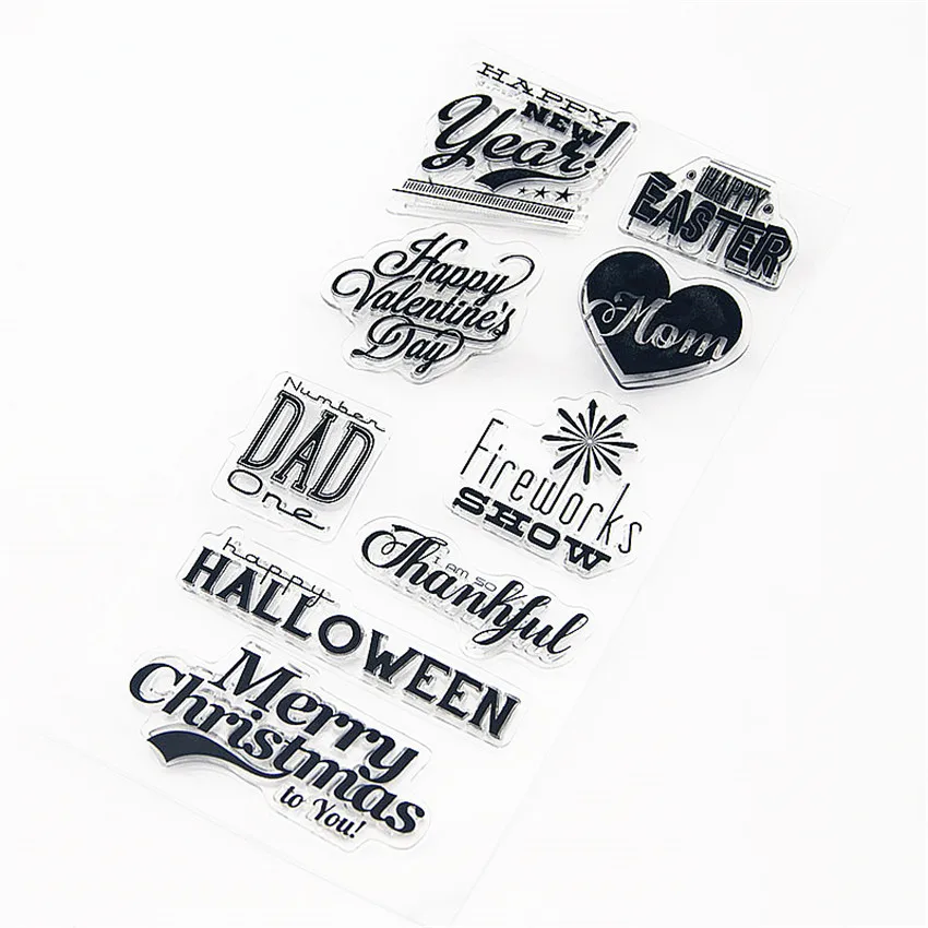 10x20 см праздничные пожелания прозрачный марки силиконовые уплотнения роликовый