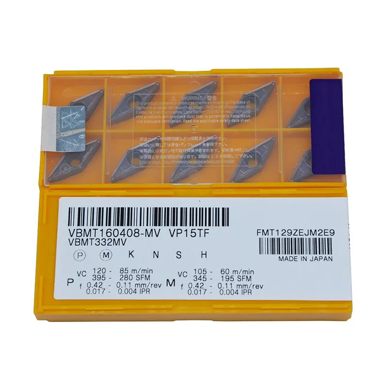 10 шт./упак. VP15TF VBMT332MV карбидные вставки с ЧПУ фрезерный резак резьбовой токарный