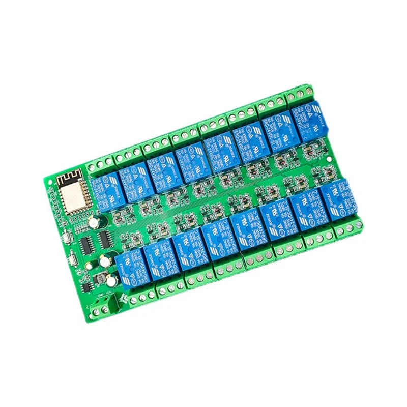 ESP8266 Wi-Fi 16 канальный релейный модуль Женская плата питания каналов режим 24 В/10 А |