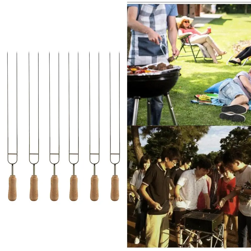 6 шт. U образная игла для барбекю из нержавеющей стали|Вилки| |