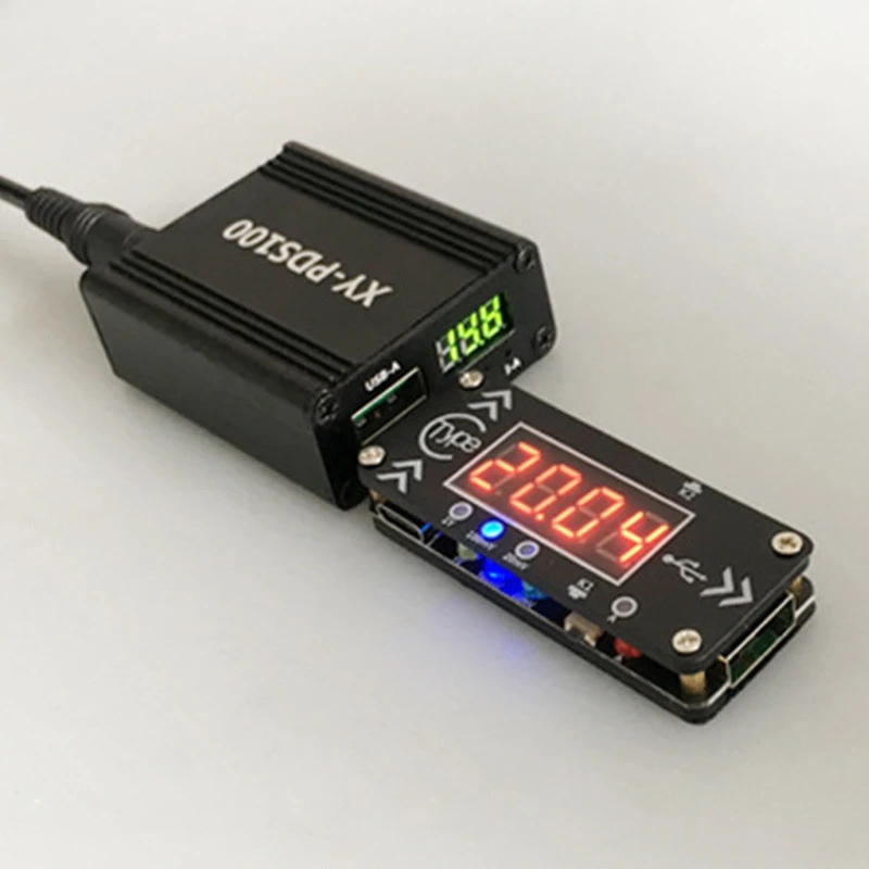 

PDS100 QC4.0 PD3.0 12-28V 100W Mobile Phone Quick Charger Step Down Module with DC and Type-C Dual Port Input