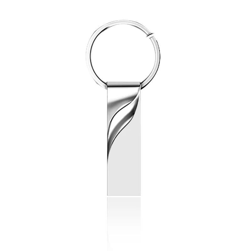 silver Мини-флеш-накопитель 64 ГБ, высокое качество, USB флеш-накопитель 128 ГБ 32 ГБ 16 ГБ, Портативная память, USB флешка, флеш-накопитель USB 2,0 - Цвет: silver