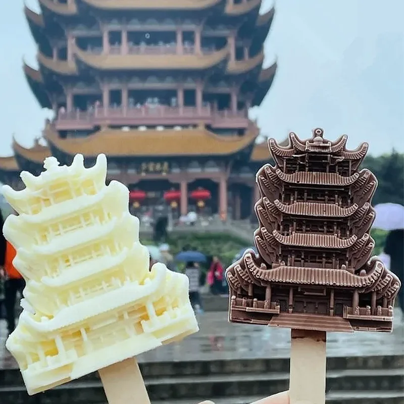 Форма для фруктового льда креативная форма в форме китайской пагоды сделай сам