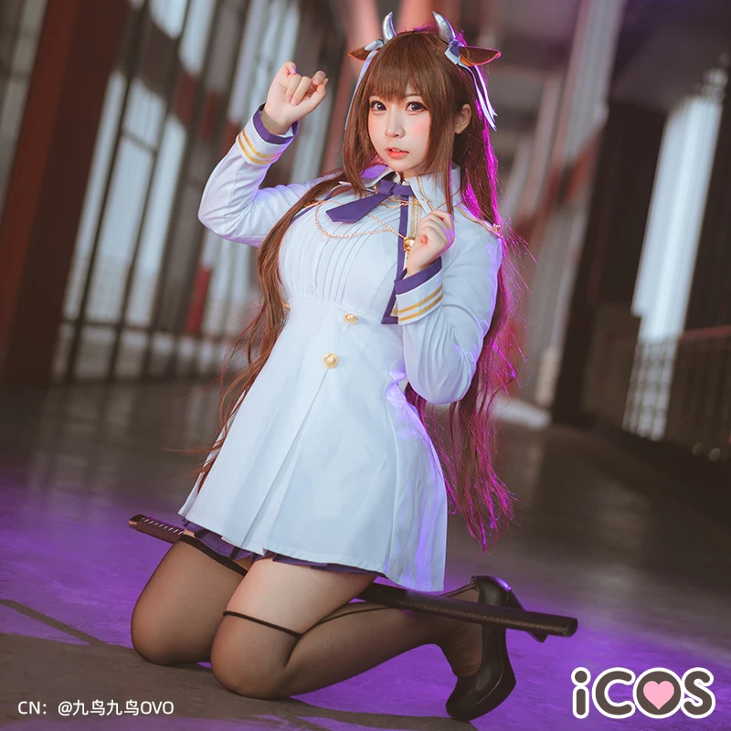 

Азор полосы белого цвета в стиле "Лолита" Боевая униформа Косплэй костюм Бесплатная доставка