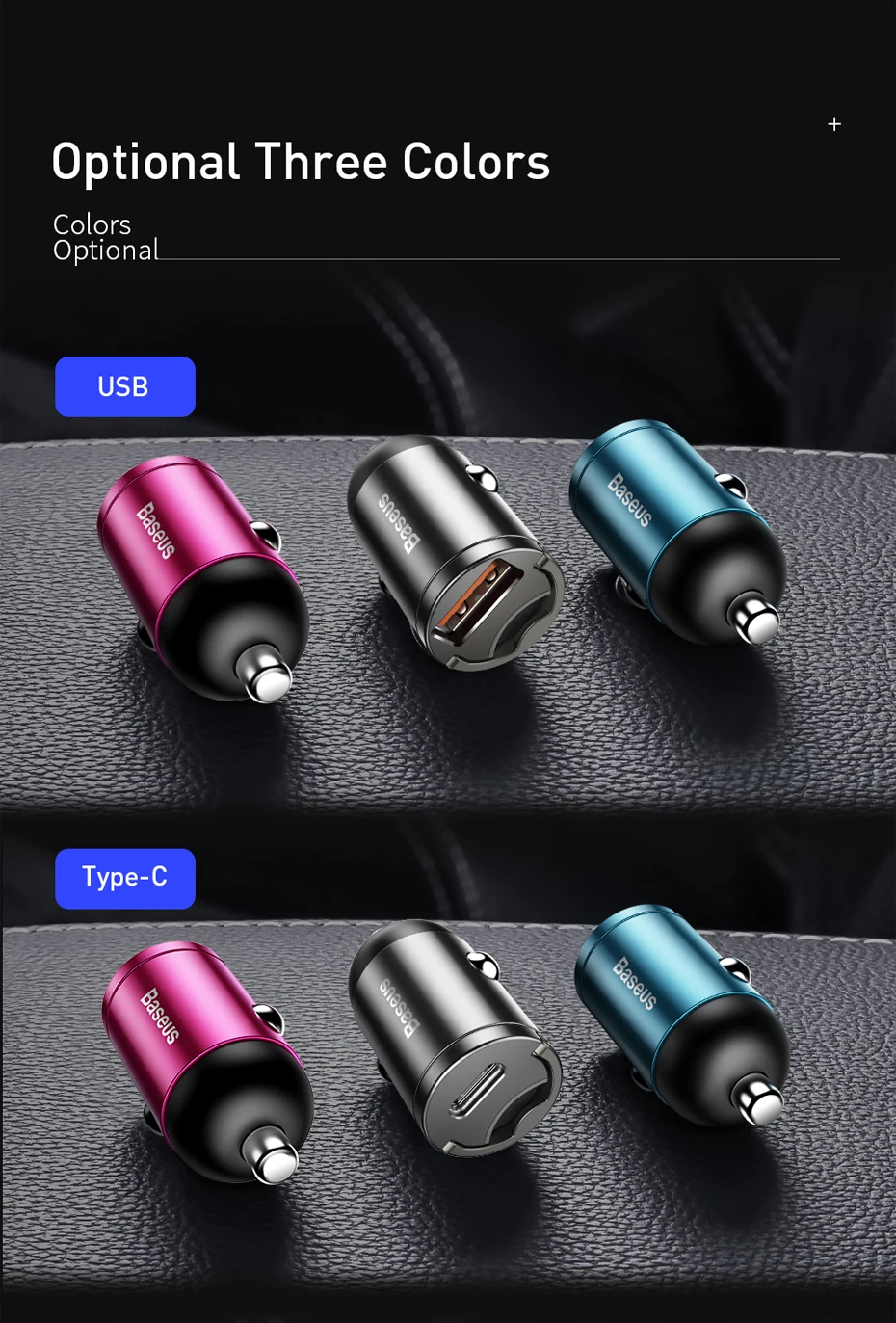 Baseus Quick Charge 4,0 3,0 USB C автомобильное зарядное устройство для huawei P30 Xiaomi Mi9 мобильный телефон QC4.0 QC3.0 type C PD 3,0 Быстрая зарядка автомобиля