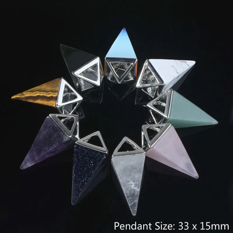 Натуральный драгоценный камень искусственное ожерелье Кристалл Рейки кварцевый