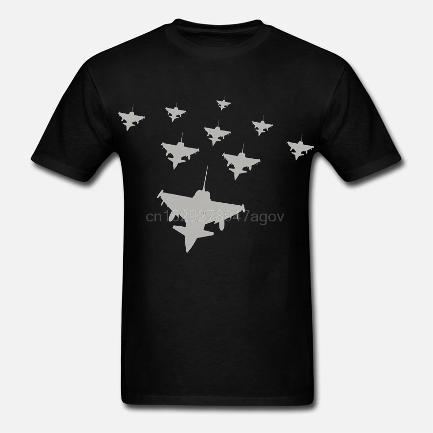 Брендовая Хлопковая мужская футболка с принтом дизайнерская пилота Eurofighter Formation