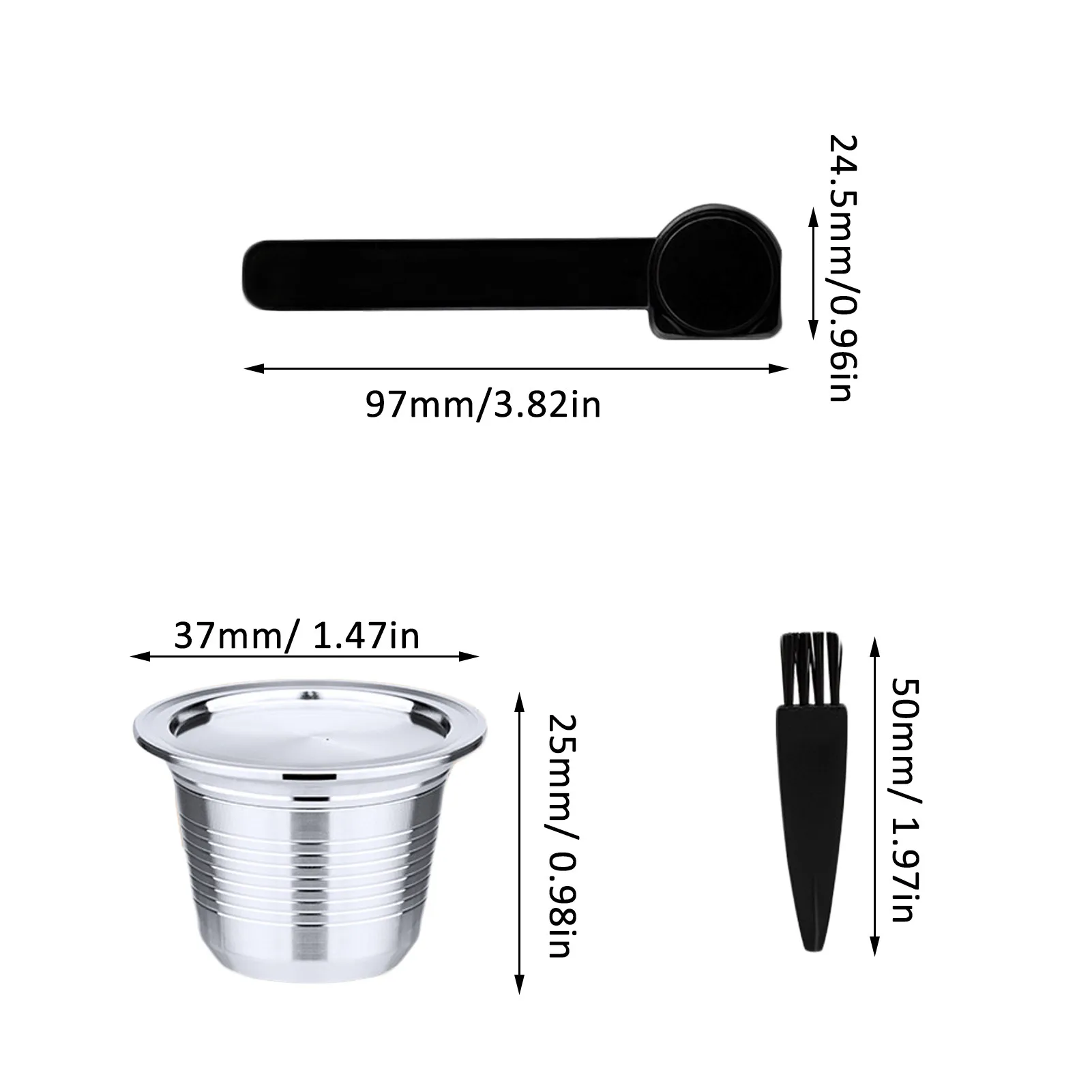 

Reusable Coffee Capsule Mini Stainless Steel Espresso Filter Shell For Household Coffee Maker Tools