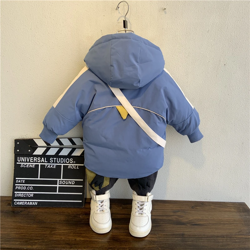 Новые модные осенне-зимние куртки для детей в возрасте От 1 до 9 лет ветрозащитные