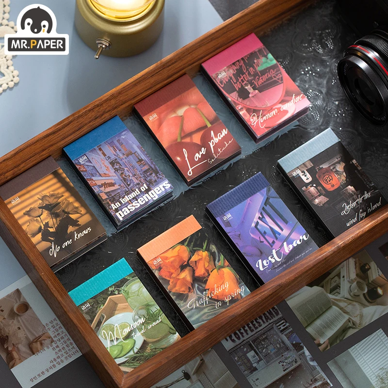 

Mr.paper 8 Designs PET Reverse Fantasy Series Ins Style Sticker Book Creative Handmade Stationery Office Supplies Notepad