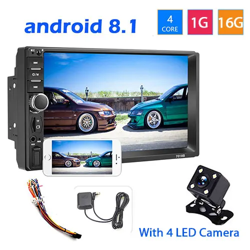 1G 16G Camera Camecho 2din Автомагнитола " HD mirror link MP5 мультимедийный плеер 12 в Bluetooth Авторадио AUX/USB/FM стерео радио с задней камерой - Цвет: 1G 16G Camera