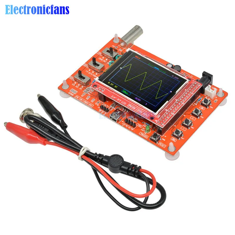 1 Набор 2," цифровой осциллограф TFT Diy Kit Собранный SMD припаянный осциллограф diy части 1Msps с совпадающим проводом