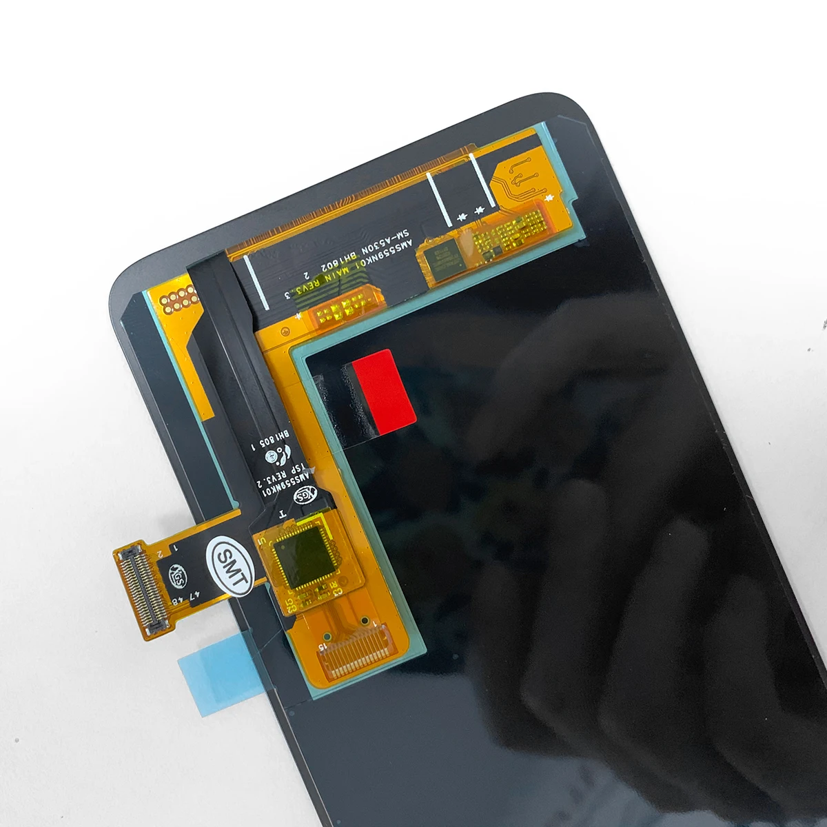 Pantalla de 5,6 pulgadas con marco para Samsung Galaxy A8, 2018, A530, Lcd, piezas de montaje de digitalizador con pantalla t&aacute;ctil para Samsung A530-4