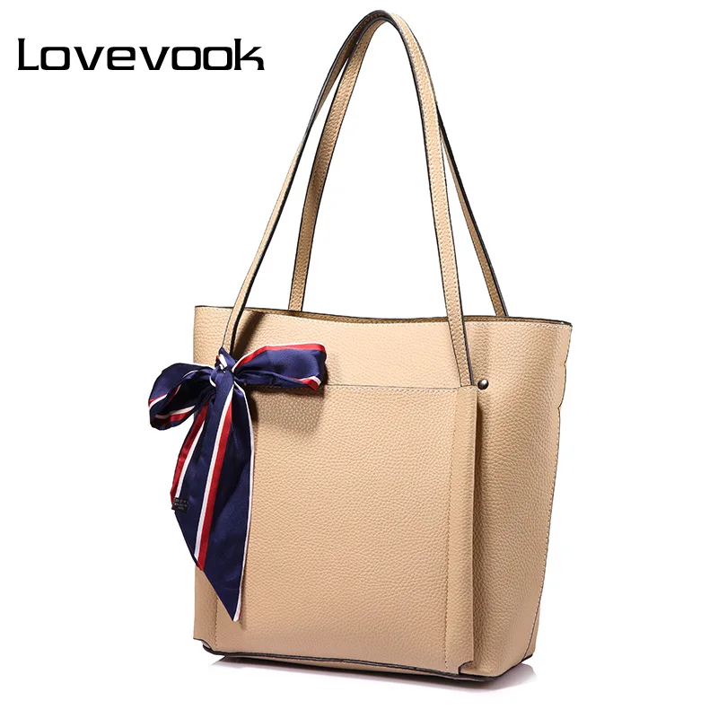 Женские наплечные сумки большой ёмксти Lovevook повседневная сумка из полиуретана с