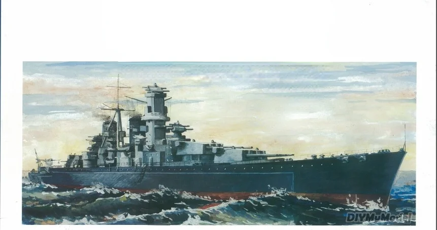 DIYMyModeI-battleship de la clase rusa, bricolaje, artesanal, modelo de papel, juguete hecho a mano, rompecabezas, regalo, utillaje de pel&iacute;cula-0