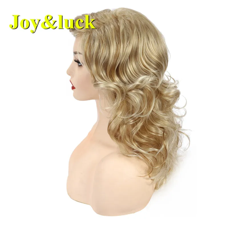 Парик блонд Joy & luck для женщин синтетические волосы с длинным кутикулом эффектом