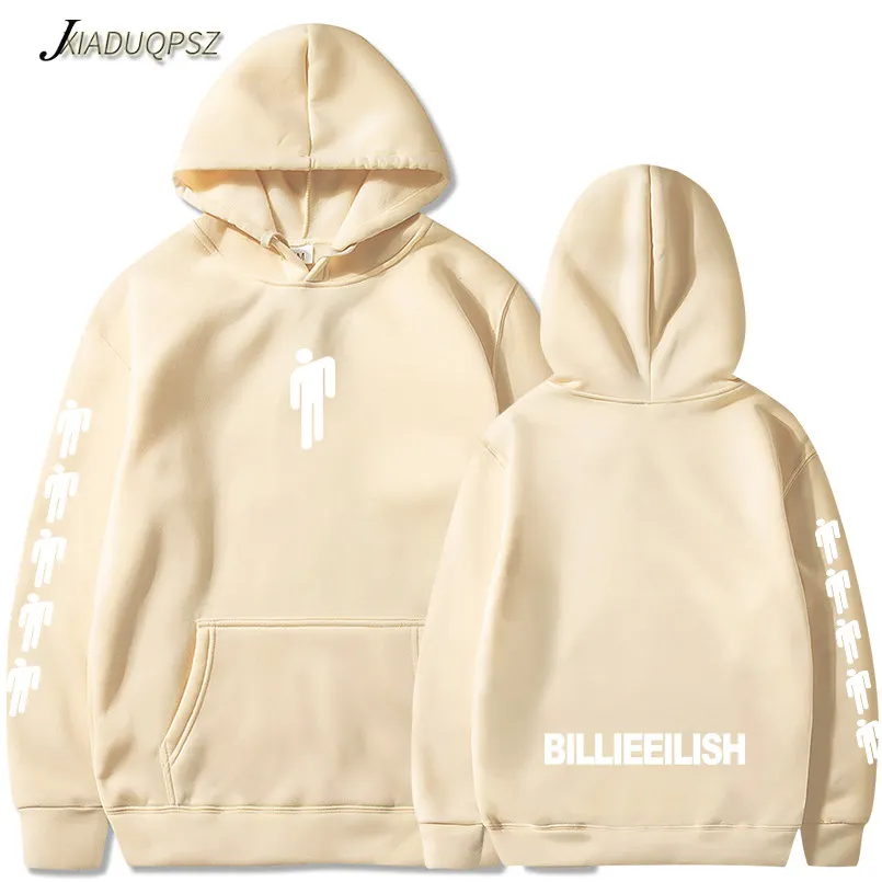 Новое поступление года; толстовка Billie Eilish с принтом для мальчиков и девочек; свитер Harajuku; повседневные толстовки; Лидер продаж; толстовки Kpop; 3XL - Цвет: WM22-24 Khaki