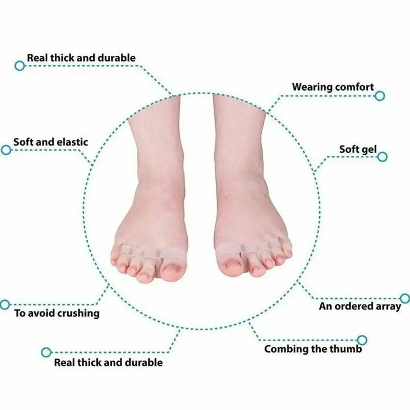 Hallux коррекция вальгусной деформации мягкий силиконовый инструмент для ухода за