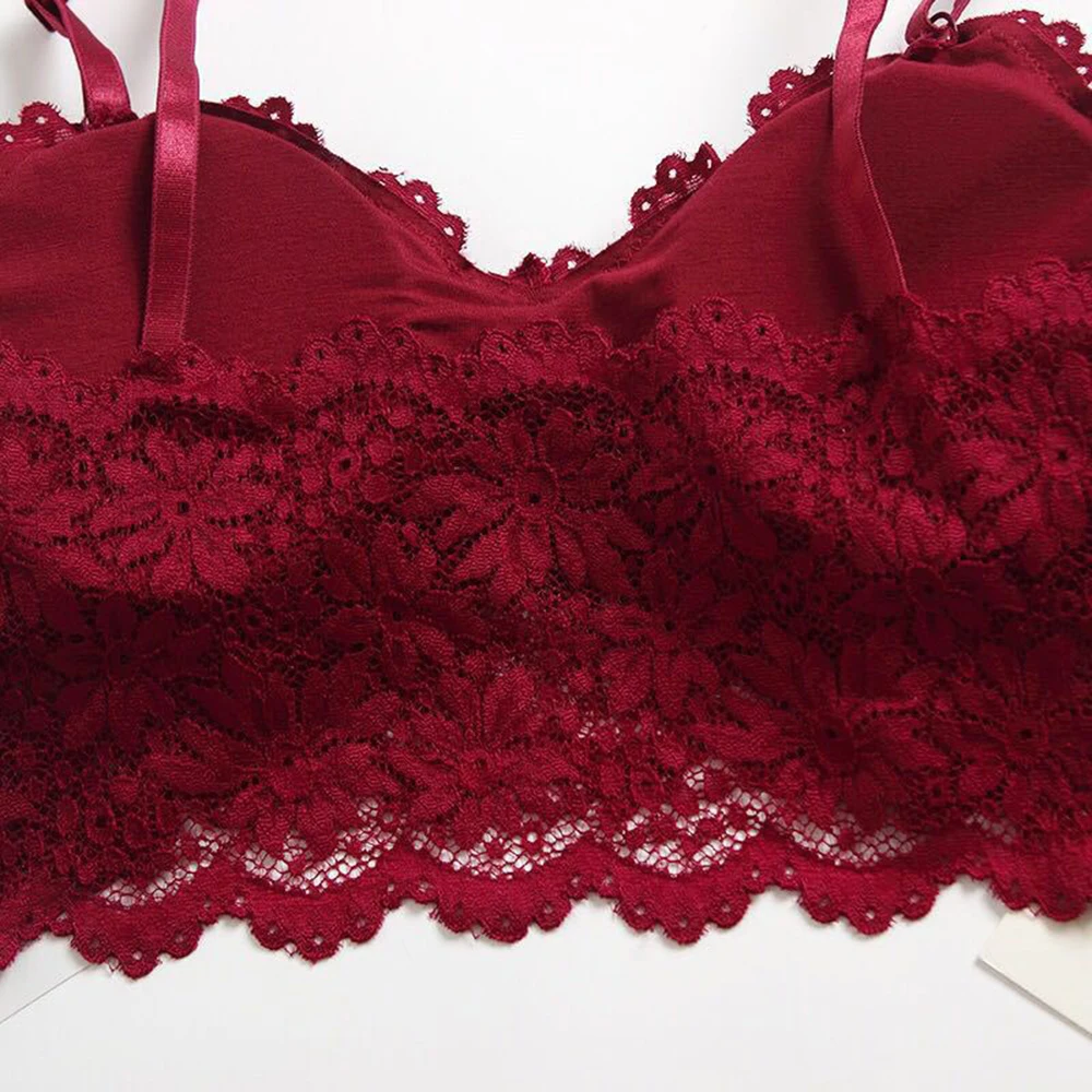 

Arrival Women Push Up Wireless Lace Bra Top Women Plus Size Bralette Underwear Lingerie Full Cup Hot Sale 2021 New