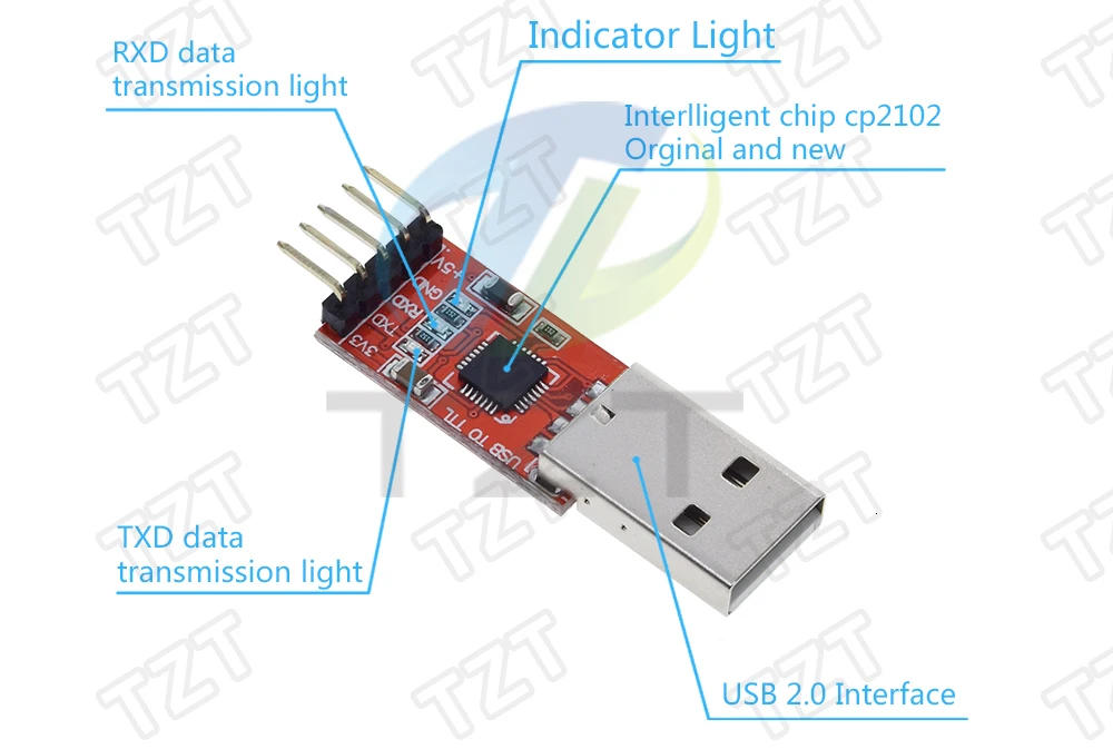 CP2102 USB 2,0 UART ttl 5PIN Соединительный модуль последовательный преобразователь STC Замена FT232 CH340 PL2303 CP2102 MICRO USB для aduino