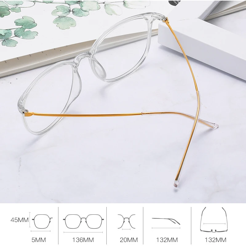 Титановая оправа для очков прозрачные оптические очки унисекс Нескользящие