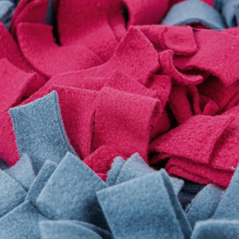 

Pet Felt Cloth Surprise Hidden Food Anti Choking Bowl Mat Dogs Cats Snuffle Bowl Mat Costing Energy Slowing Feeding Mat 2021