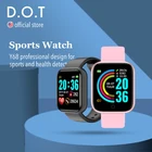 Водонепроницаемые Смарт-часы D.O.T Y68, фитнес-трекер с пульсометром и тонометром, беспроводные Смарт-часы D20 для IOS и Android