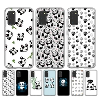 pandas cute cartoon tpu silicone case for samsung galaxy a72 a52 a42 a32 a22 a12 a70s a50s a40s a30s a21s cover