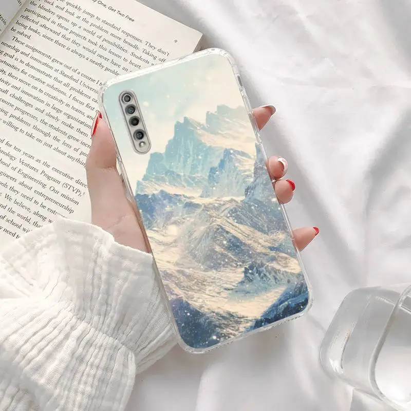 

Mountain Pine Tree Forest Mountain Phone Case Transparent For Xiaomi Redmi K30 10T 10X 9 9A 8 8A 7 7A 6 K40 T S PRO 5G