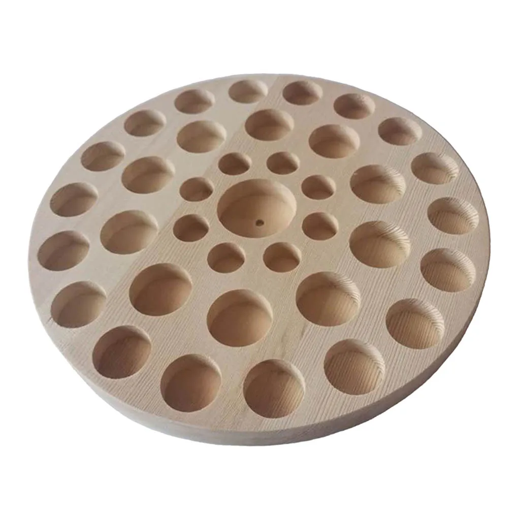 Деревянная стойка для эфирных масел органайзер 37 ячеек держатель-подставка