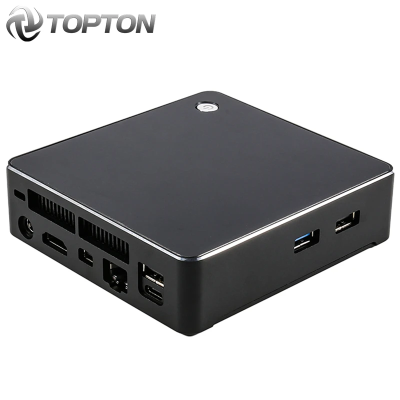 Мини ПК 8 го поколения Intel Core i5 8250U Celeron 3867U M.2 V200 NUC Windows 10 Pro игровой компьютер USB C HDMI DP