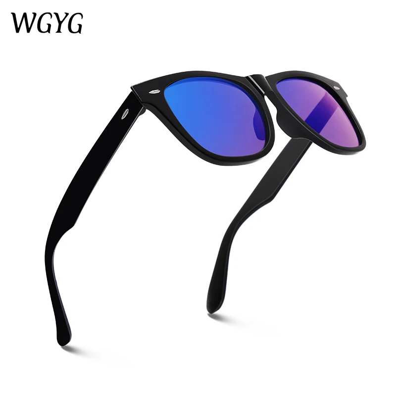 WGYG brand design fashion Johnny Depp Lemtosh style sunglasses classic retro round tone ocean mirror | Аксессуары для одежды
