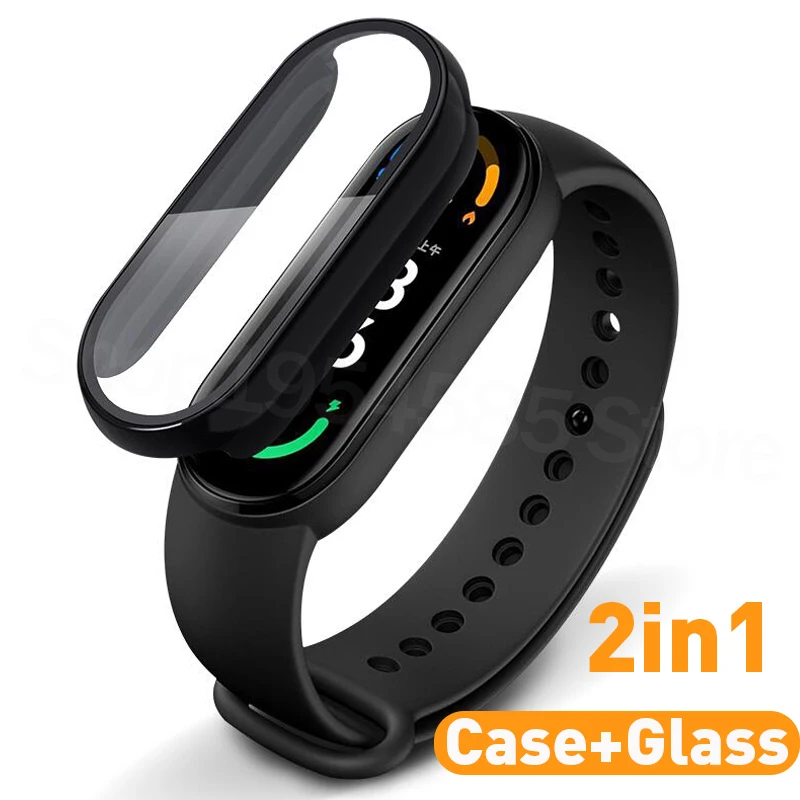 Защитный чехол с полным покрытием для Xiaomi Mi Band 2/3/4/5/6 NFC Защитное стекло band 6 miband 4