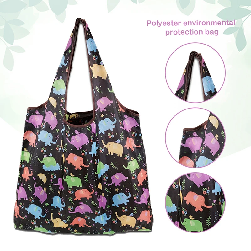 

Foldable Shopping Bags Eco-Friendly Reusable Grocery Tote Pouch Fruit Vegetable Heavy Duty Cloth Bags Large Capacity Storage Bag