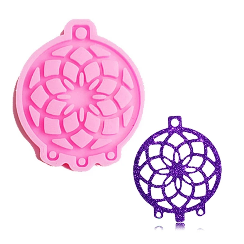 

Dream Catcher Mold Silicone Mold Keychain Pendants Epoxy Resin Casting Mold Feather Shape Earrings Mold DIY Crafts