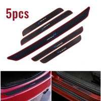 5PCS Rubber Car Door And Trunk Scuff Sill Cover Panel Rear Guard Bumper Scratch Protector Non-slip Pad Cover US AIR FORCE Style